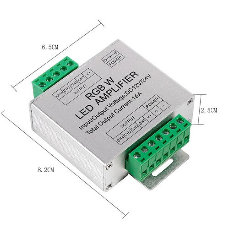 Підсилювач RGBW OEM AMP16А (4*4кан)