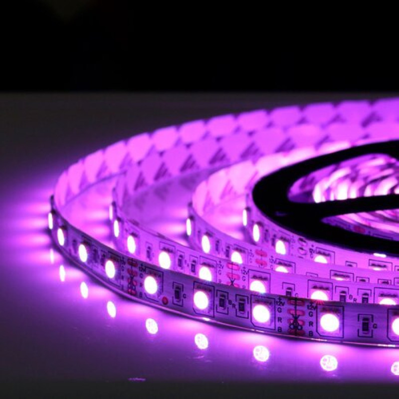 Світлодіодна стрічка OEM ST-12-5050-60-RGB-20, негерметична, 1м