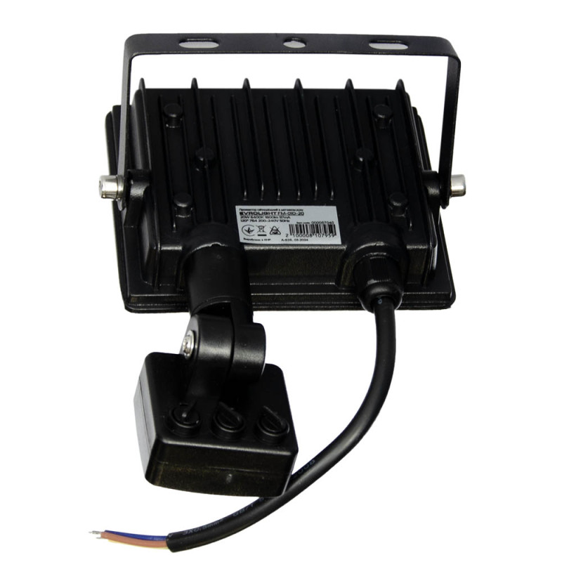 Прожектор світлодіодний з датчиком руху EVROLIGHT FM-01D-20 20W 6400К