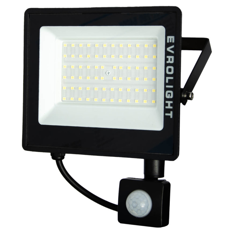Прожектор світлодіодний з датчиком руху EVROLIGHT FM-01D-50 50W 6400К