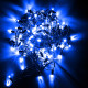 Гірлянда вулична STARLIGHT бахрома синій Flash 75LED IP44 чорний 2x0,7м