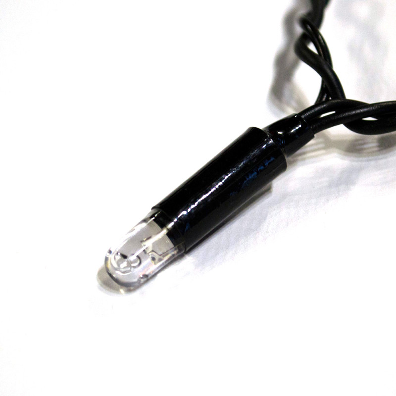 Гірлянда вулична STARLIGHT бахрома теплий-білий Flash 75LED IP44 чорний 2x0,7м