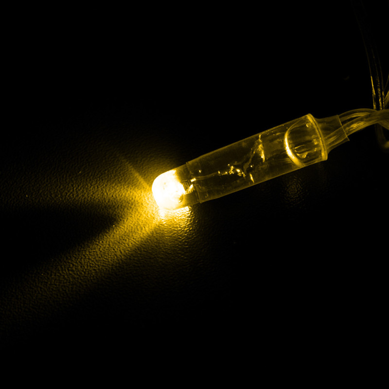 Гірлянда вулична STARLIGHT бахрома білий/жовтий Flash 75LED IP44 прозорий 2x0,7м
