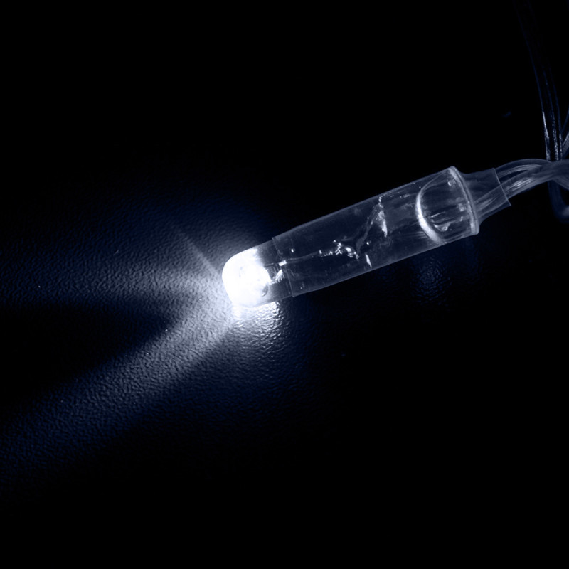 Гірлянда вулична STARLIGHT бахрома білий/жовтий Flash 75LED IP44 прозорий 2x0,7м