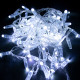 Гірлянда вулична STARLIGHT лінійна білий Flash 100LED IP44 прозорий 5м