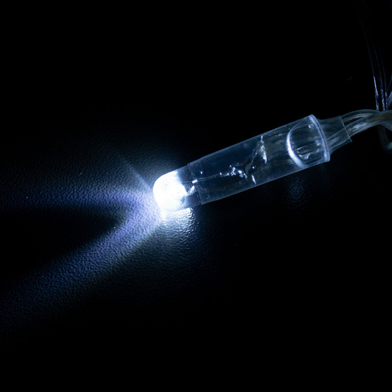 Гірлянда вулична STARLIGHT лінійна білий Flash 100LED IP44 прозорий 5м