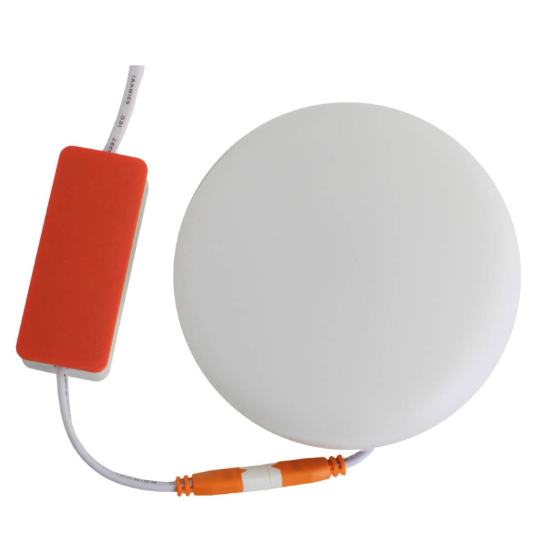 Світильник точковий врізний Євросвітло 18Вт коло LED-R-120-18 6400К без рамки
