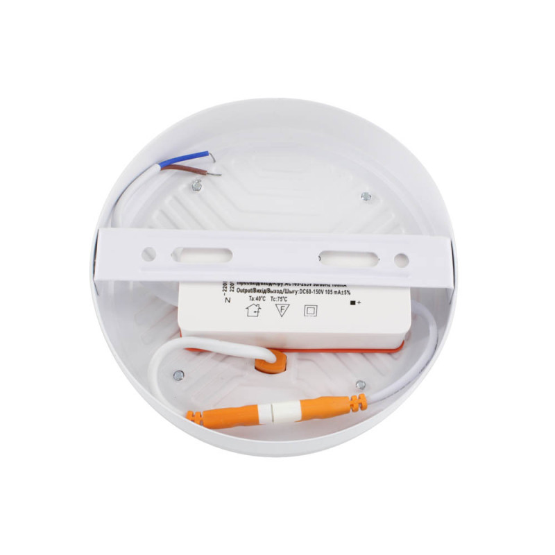 Світильник точковий накладний Євросвітло 18Вт коло LED-SR-120-18 6400К без рамки