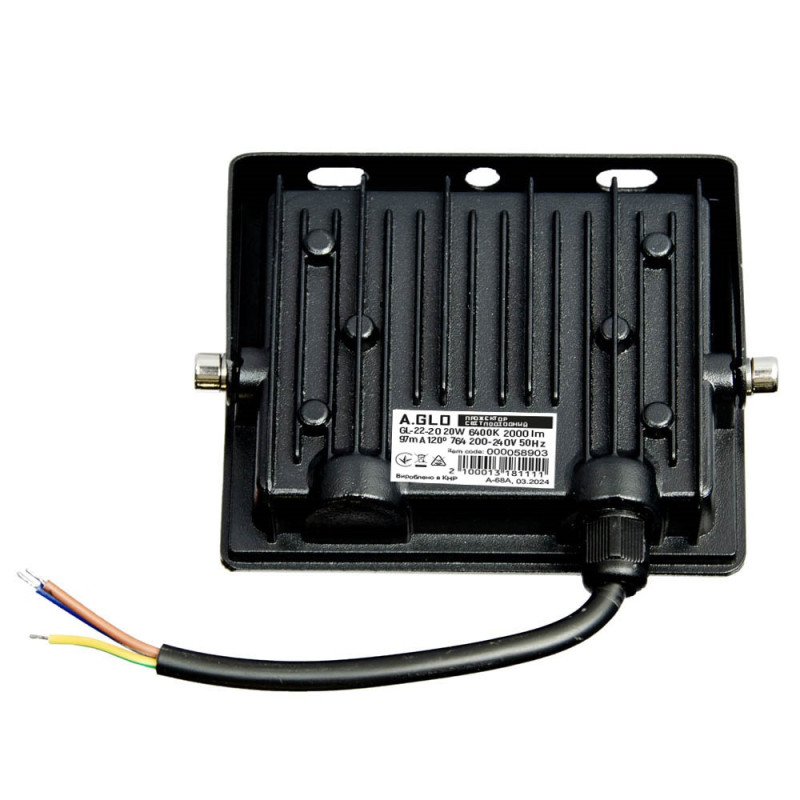 Прожектор світлодіодний A.GLO GL-22-20 20W 6400K