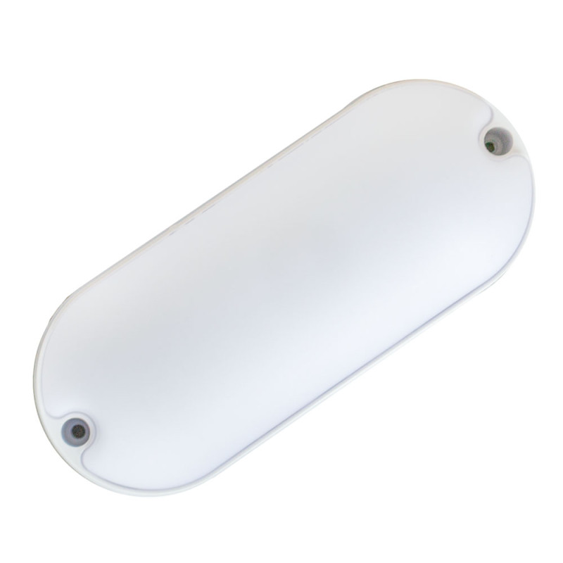 Світильник з датчиком руху LED накладний Євросвітло овал CL-RS-V1 IP65 18 Вт 6400К
