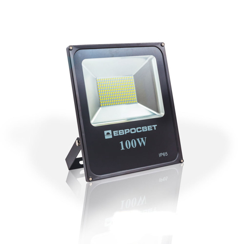 Прожектор світлодіодний ЕВРОСВЕТ 100Вт 6400К EV-100-01 STAND&nbsp;&nbsp;SMD