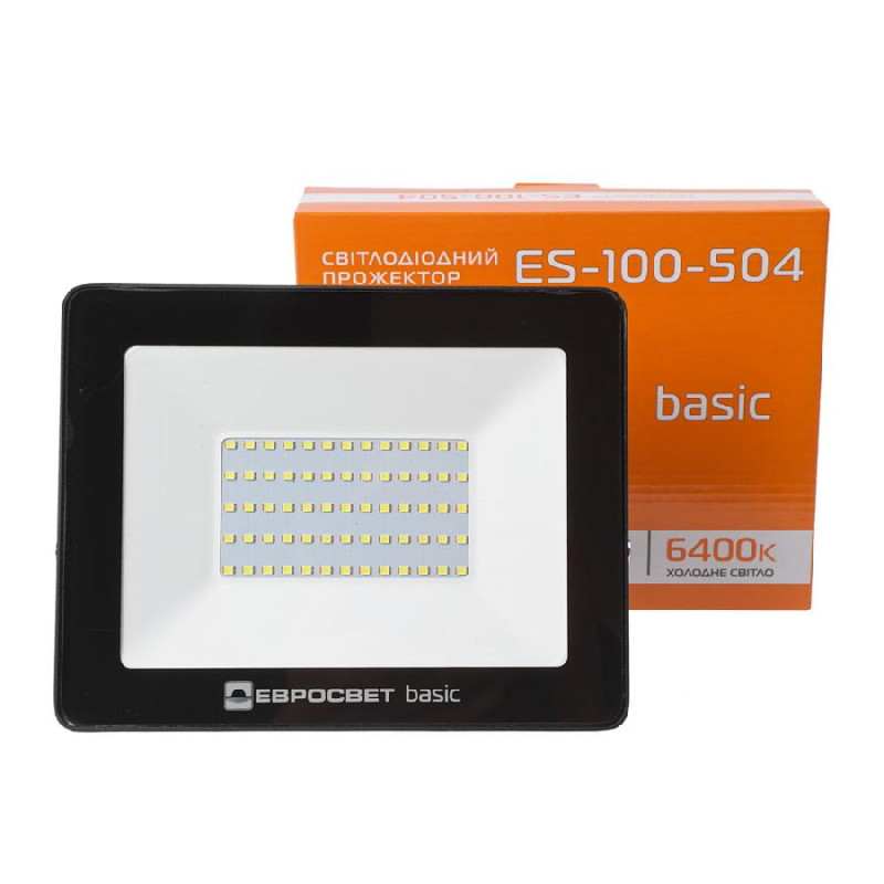 Прожектор світлодіодний ES-100-504 BASIC 5500Лм 6400K