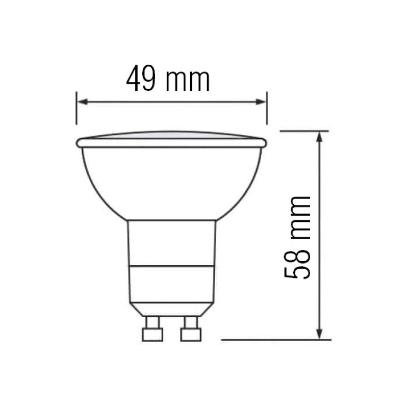 Світлодіодна лампа PLUS-4 4W GU10 6400К