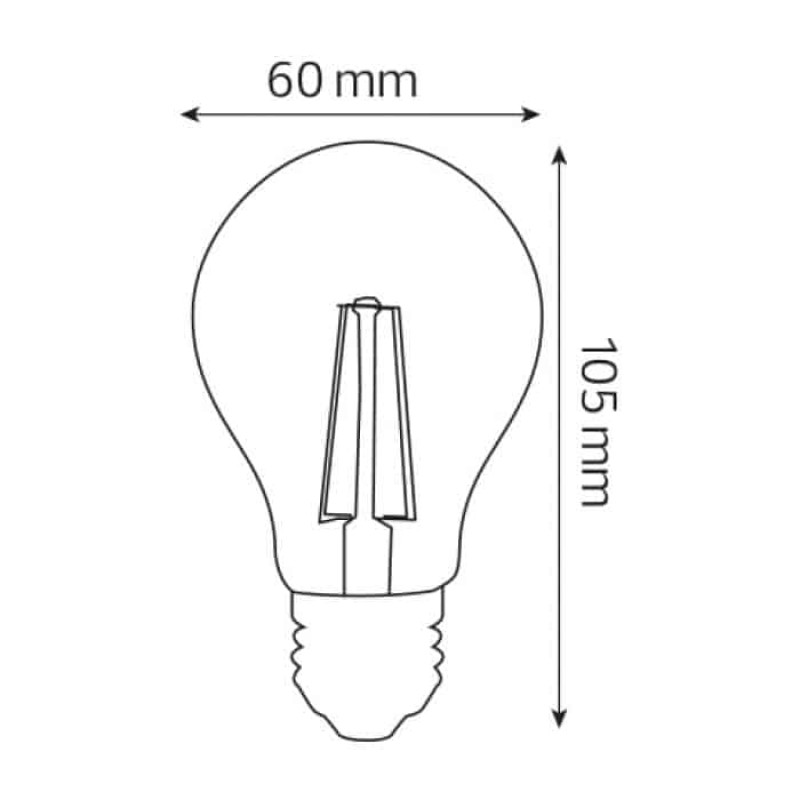 Світлодіодна лампа FILAMENT GLOBE-6 6W Е27 2700К