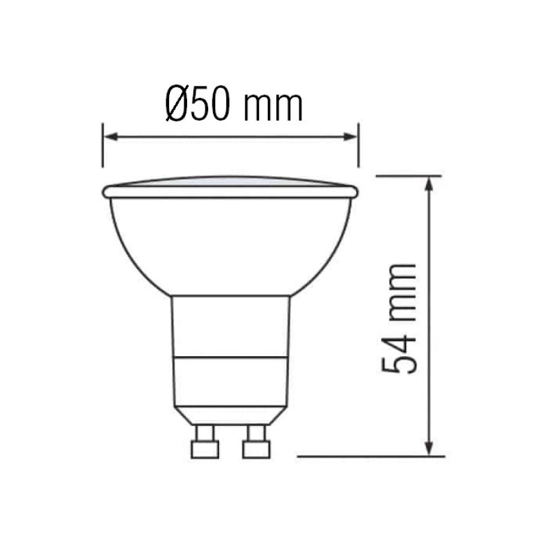 Світлодіодна лампа VISION-8 8W GU10 4200К дімеруюча