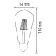 Світлодіодна лампа Filament RUSTIC VINTAGE-6 6W E27