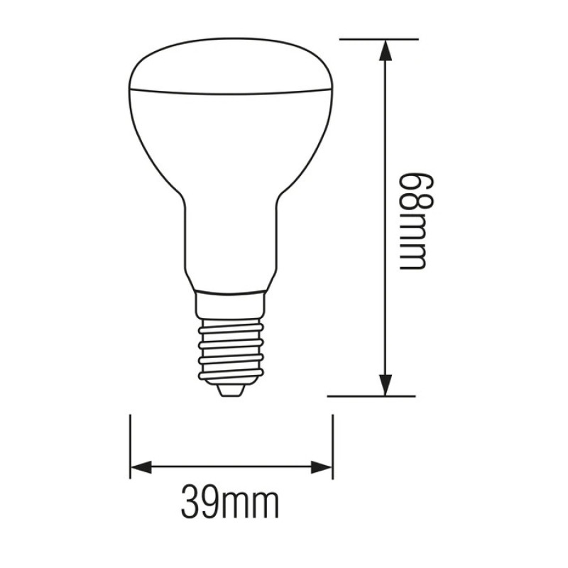 Світлодіодна лампа REFLED-4 4W E14 4200К R39