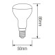 Світлодіодна лампа REFLED-6 6W E14 4200К R50