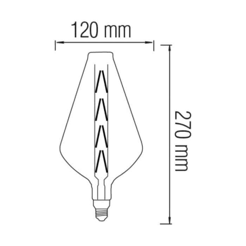 Світлодіодна лампа Filament PARADOX 8W Е27 Титан