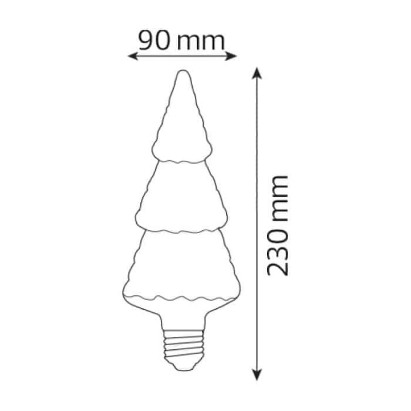 Світлодіодна лампа PINE 2W рожева
