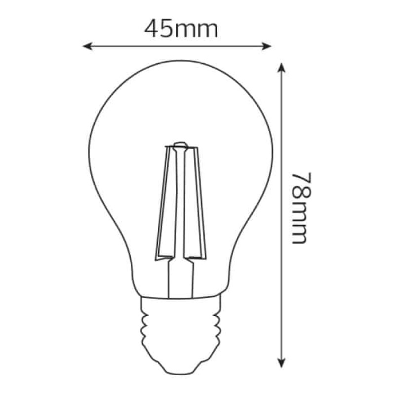 Світлодіодна лампа FILAMENT MINI GLOBE-4 4W Е27 2700К