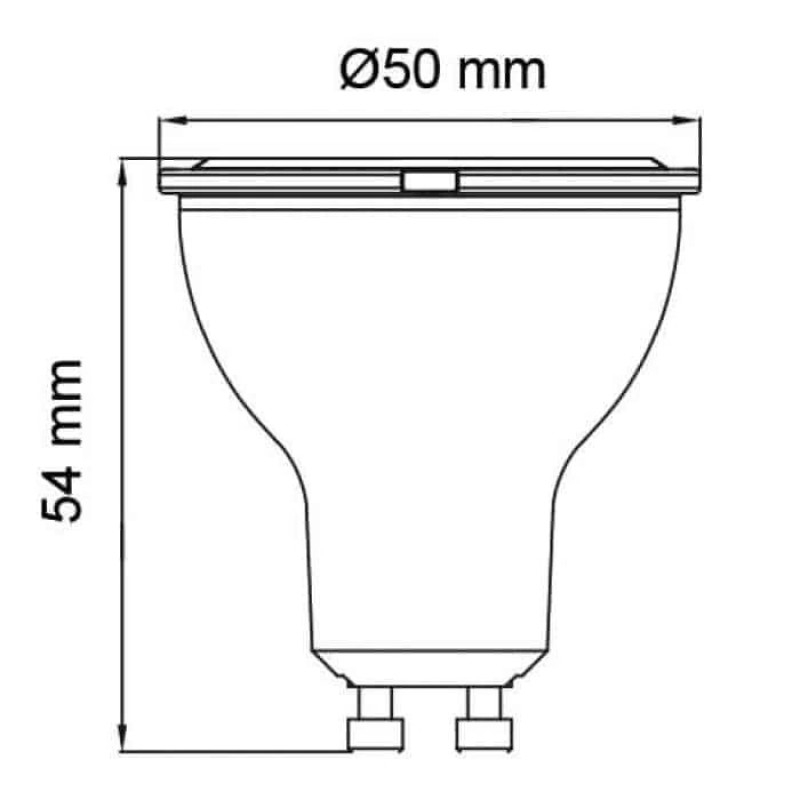 Світлодіодна лампа CONVEX-10 10W GU10 6400К