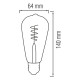 Світлодіодна лампа Filament RUSTIC VINTAGE S-6 6W E27
