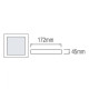 Світлодіодний світильник CARLA-24/SQ 24W 4200К