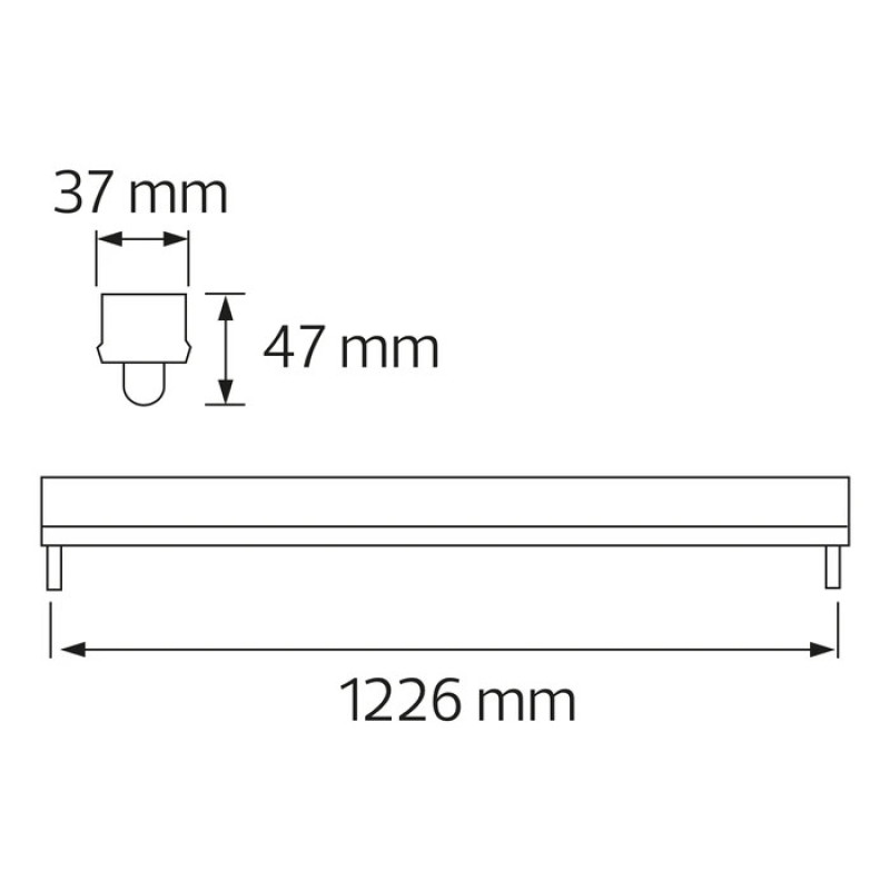 Корпус для LED ламп TUBOFIX-120