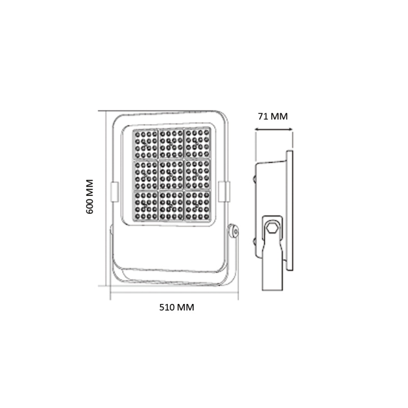 Прожектор світлодіодний BORNEO-500 500W 6400K