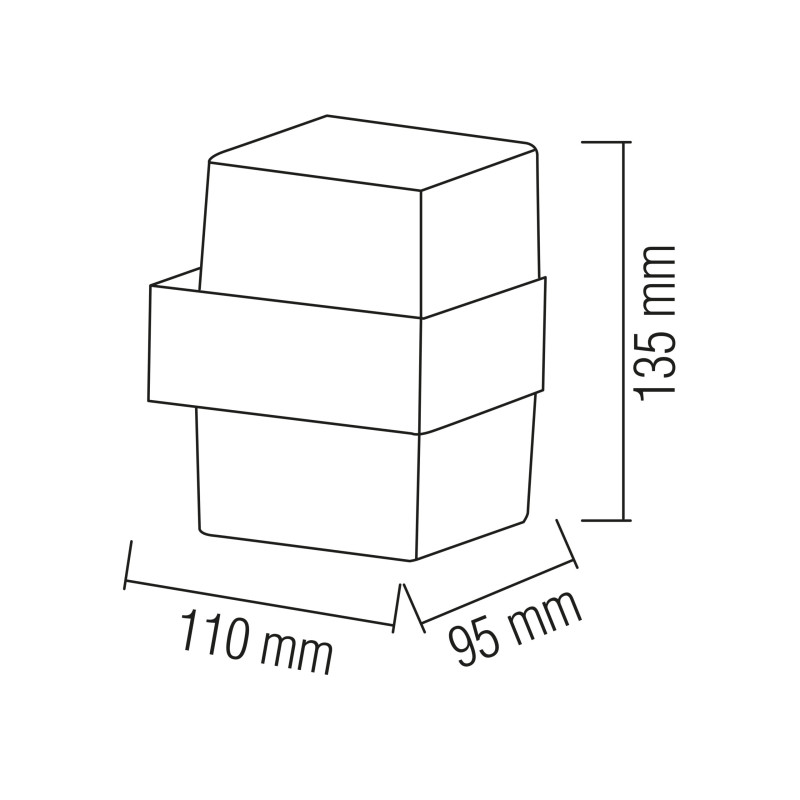 Світильник садово-парковий KING-10/S 10W 4200K чорний