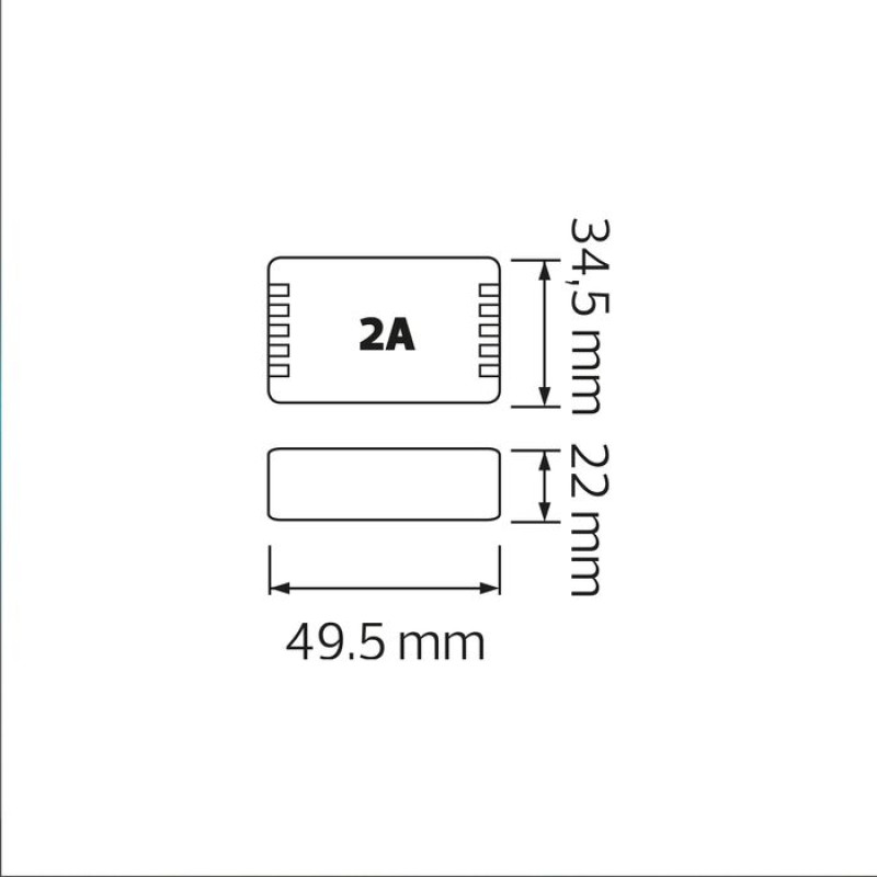 Контролер RGB для стрічки LED 72W 12V IP20 2A