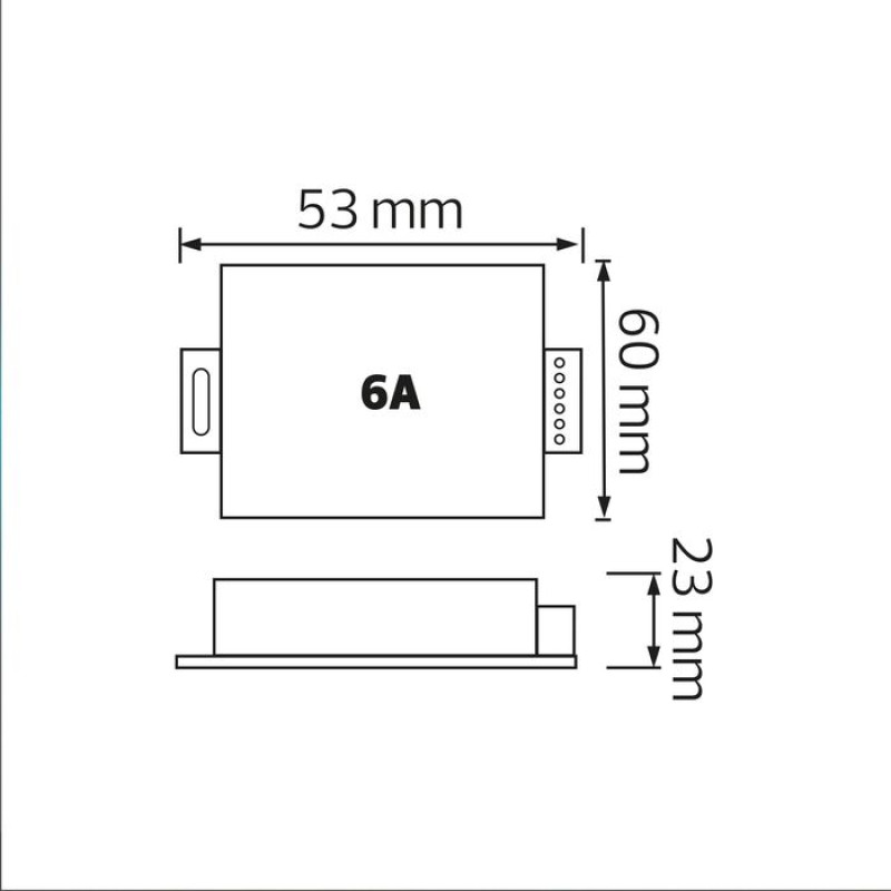 Контролер RGB для стрічки LED 216-432W 12V-24V IP20 6A