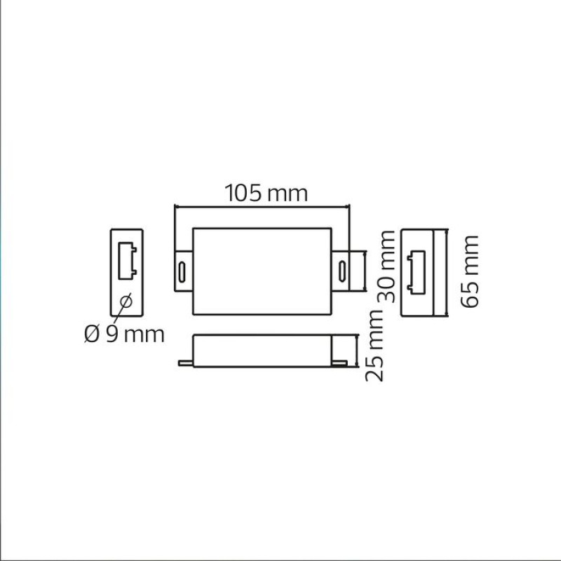 Підсилювач світлодіодної стрічки RGB AMPLIFIER 24A