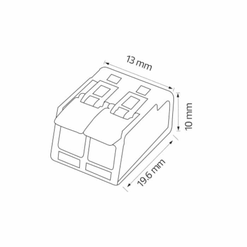 Клемник 2-х полюсний SLIM CONNECTOR-2