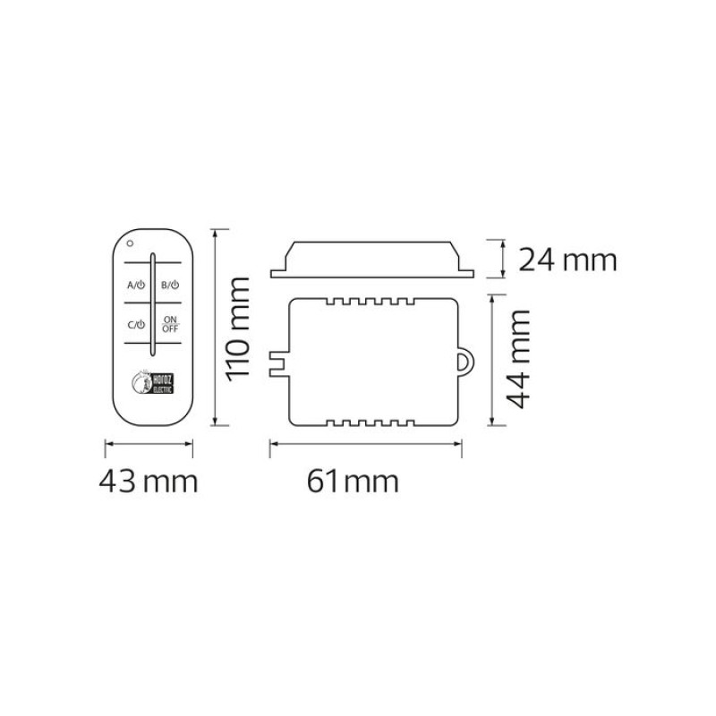 Пульт для люстр однолінійний CONTROLLER-1 max 300W