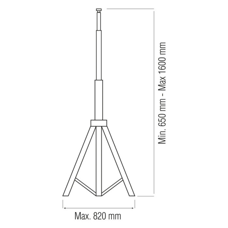 Підставка під прожектор одинарна TRIPOD SINGLE