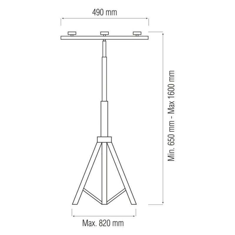 Підставка під прожектор подвійна TRIPOD DOUBLE