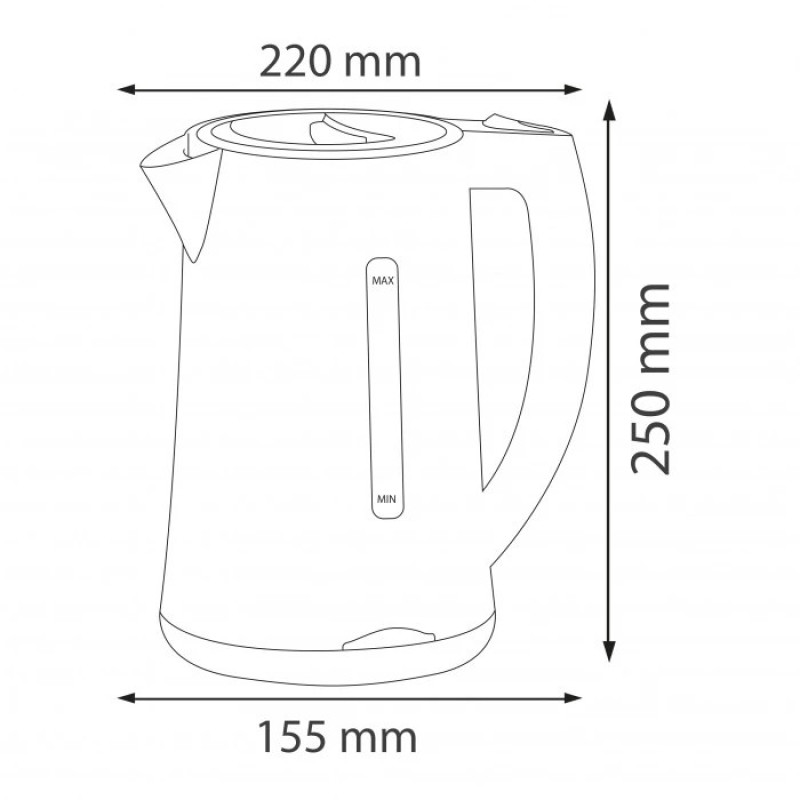 Електрочайник KETTLE-3 білий