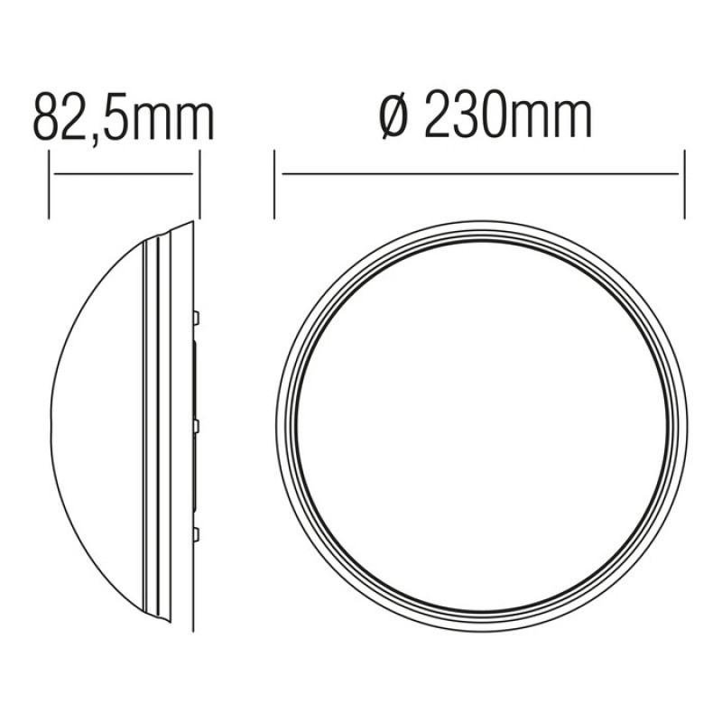 Світильник пластиковий Уфо Загреб