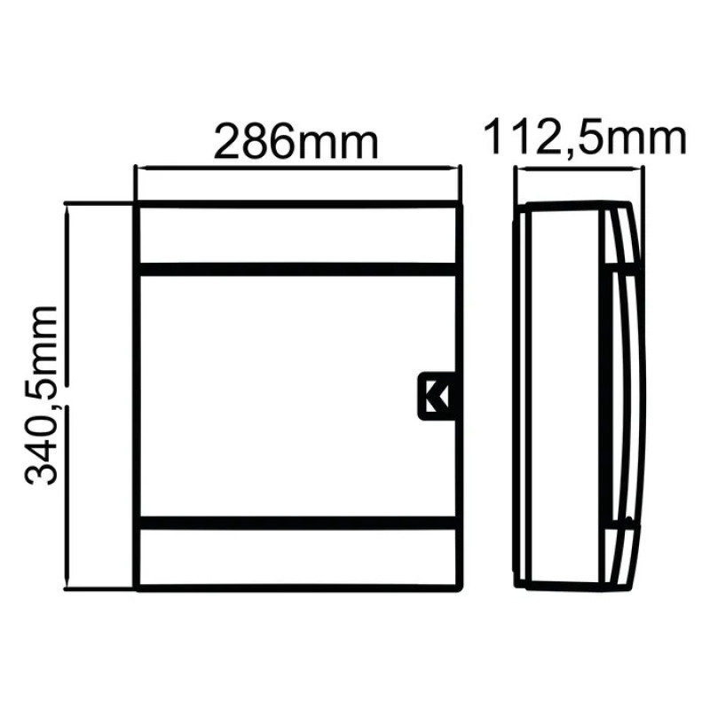 Щиток зовнішній 24 авт. білий