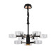 Люстра світлодіодна акрілова Sirius N 3705-6+3 BLACK+GD 98W