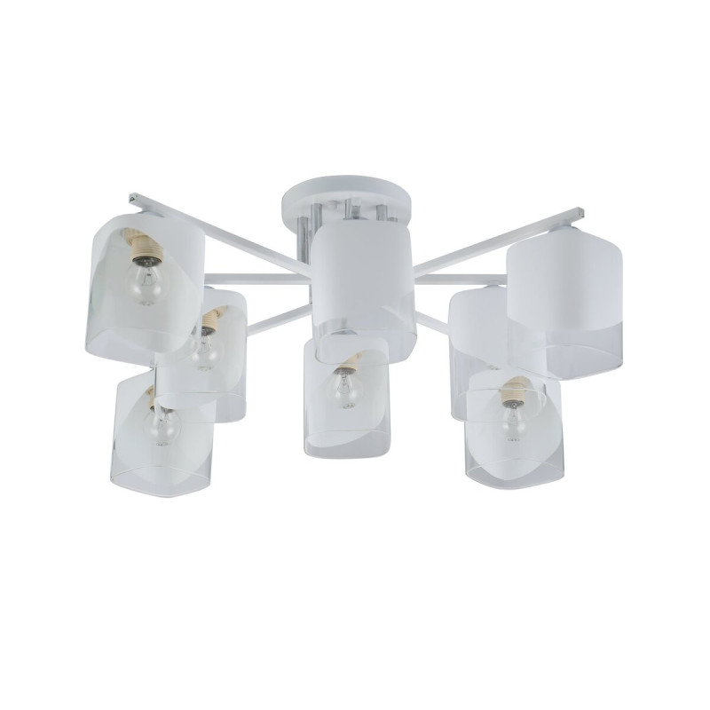 Люстра стельова Sirius 07245/8 Matte White+CR на 8 плафонiв