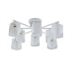 Люстра стельова Sirius 07245/8 Matte White+CR на 8 плафонiв