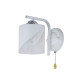 Люстра стельова Sirius 07245/1 Matte White+CR на 1 плафон