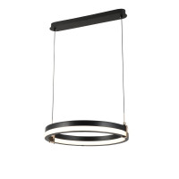 Підвісна LED-люстра G 2919/500D 108W Чорний+Золото