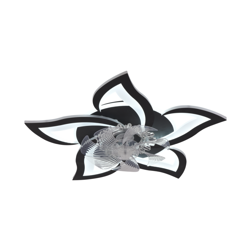 Стельовий світильник-вентилятор YZD5005-Fan (Чорний)
