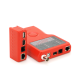 Кабельний тестер Merlion  мультифункціональний 5 в 1 RJ-11 / RJ-45 / BNC / USB /1394