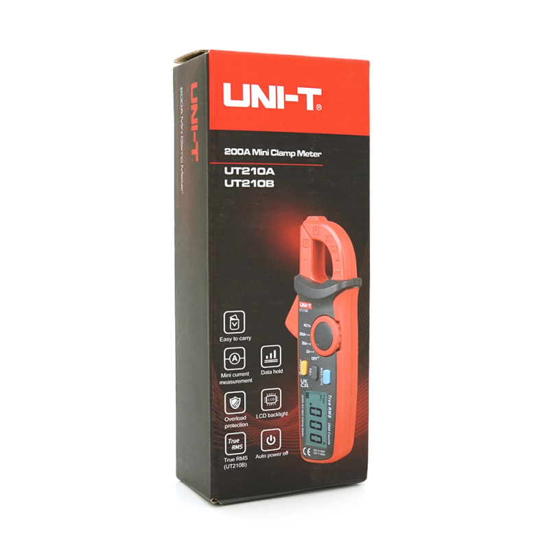 Мультиметр UNI-T UT210B Вимірювання: A(AC), NCV. Функції: Data Hold, REL, Max/Min. Мультиметр UNI-T UT210B Вимірювання: A(AC), NCV. Функції: Data Hold, REL, Max/Min.