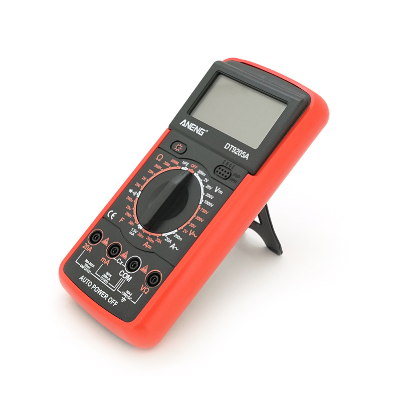 Мультиметр ANENG DT9205A-12, вимірювання: V, A, R, C, функція hFE Мультиметр ANENG DT9205A-12, вимірювання: V, A, R, C, функція hFE